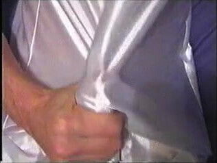 Cumming Lacy Satin Slip Panties