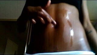 Oiled Navel Play Nudity)