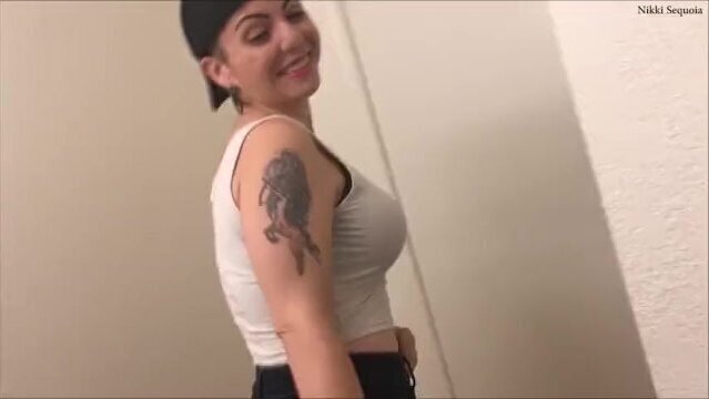 Punk Step sister caught jerking