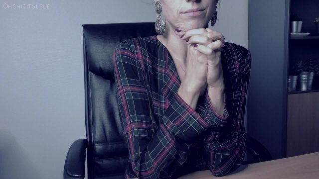 Cumsultation. Relax Lele's office.Sloppy dildo suck.Cum boobs