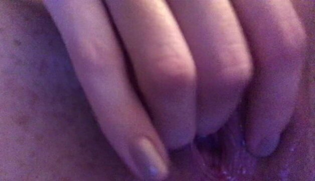 Close dripping creampie pussy stretching with fingers