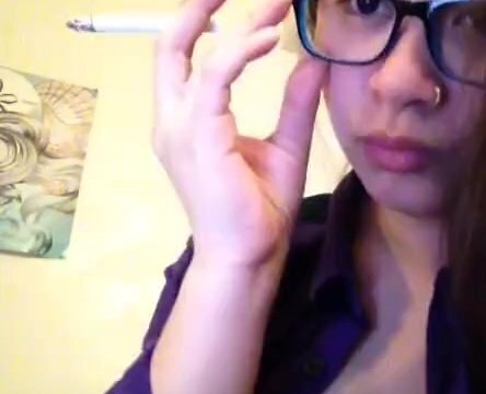 MissDeeNicotine Smoking Fetishist Smoking White Filter Cigarette