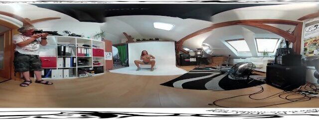 Perfect Ornella Morgan 3DVR360 video from photoshoot before masturbat