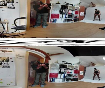 Teressa Bizare Noir Backstage before masturbation 3DVR UP-DOWN