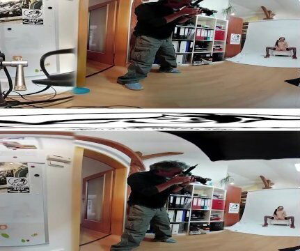 Claudin Backstage before time video masturbation 3DVR UP-DOWN