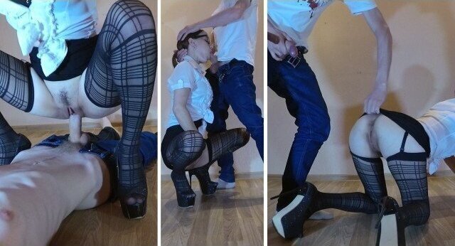 Bad Teacher with Glasses Fuck Student