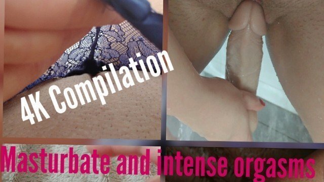 compilation masturbate intense orgasms