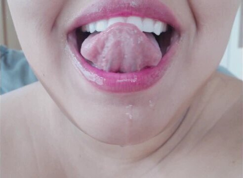 Erotic Saliva Tongue Play Fetish