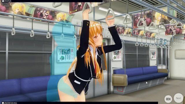 [CM3D2] Sword Online Hentai, Asuna Yuuki Fucked Train
