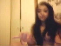 asain girl caught on cam