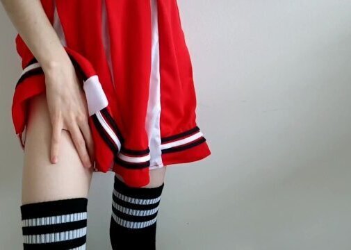 cheerleader ruins orgasm loud, desperate moaning