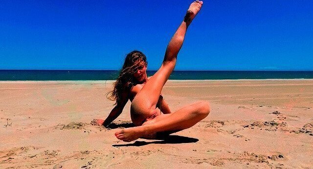 nude Lago Saler beach Valencia. Public nuditty outdoor