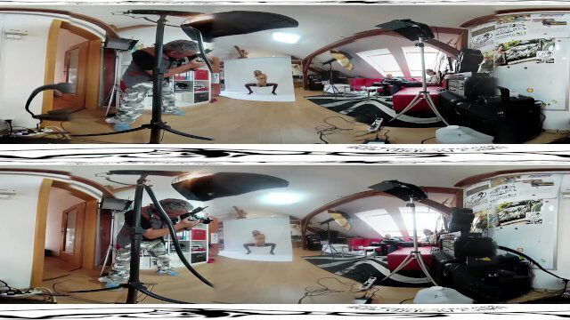 Pornstar Nicole Vice photoshoot before masturbation video 3DVR360 Up/Do