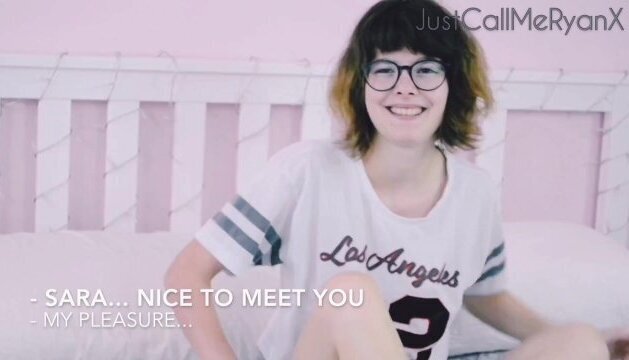 RyanX Castings: Introducing Sara Bell teen POV blowjob + cum on face