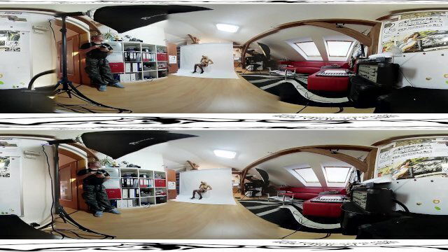 Superbabe Lena Love photoshoot before masturbation video 3DVR360