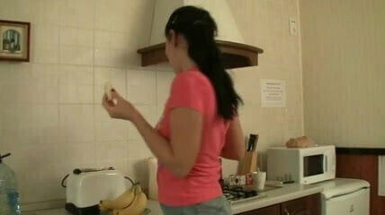 Hairy sister kitchen