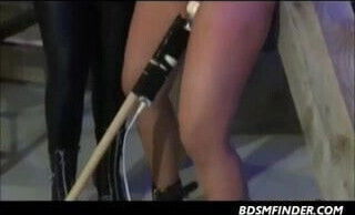 Bound Whipped Toyed Lesbian Babes