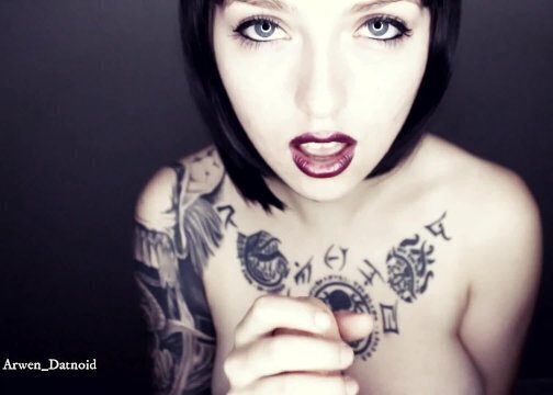 Goth Girl Titty Fuck Cumshot On Tits