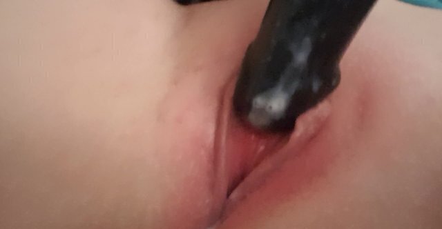 Quietly playing with thick creamy pussy