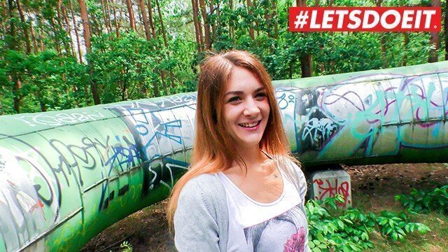 Beautiful German Teen Gets Seduced Banged Forest #LETSDOEIT