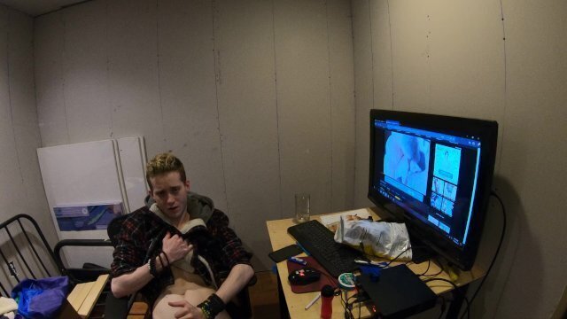 Caught Watching STRAIGHT PORN [onlyfans.com/Flint-Wolf]