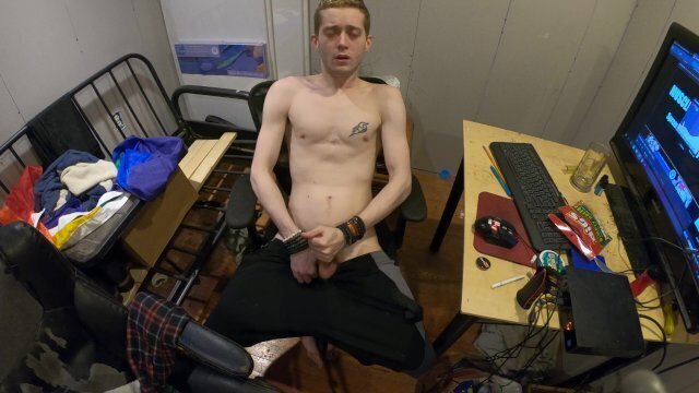 Jerking into camera (Onlyfans.com/Flint-Wolf)