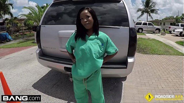 Roadside Stacy fucks mechanic backseat