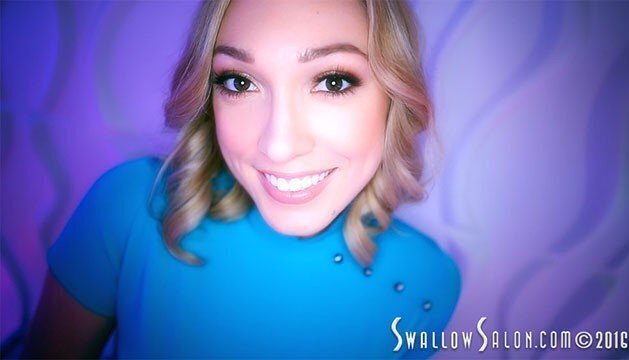 LILY LABEAU GIVES CLIENT SENSUAL POV BLOWJOB & SWALLOWS CUM - SWALLOW SALON