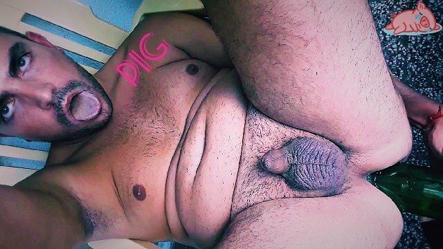 Slut made Beer Bottle Gape send video stepfather