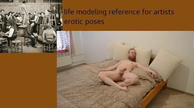 Life modeling reference poses for homoerotic artists