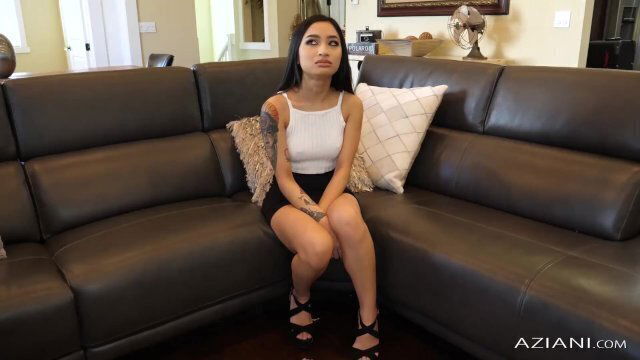 sexy Asian beauty rubs pussy camera time