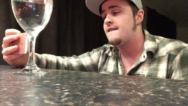 Cumslut Drinking Water before Bed, Selfmade Solo Male Cocktail!