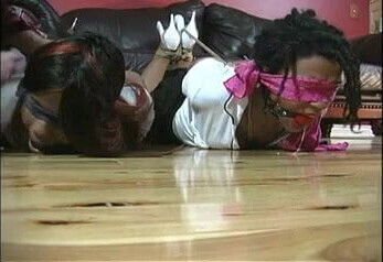Black Girls Hard Hogtie