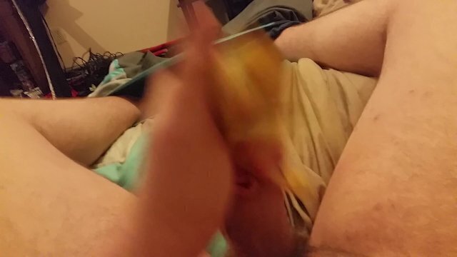 Jerking with banana peel first time