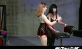 Lezdom Spank Toy And Electroplay