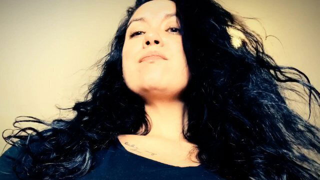 Giantess eats snack.