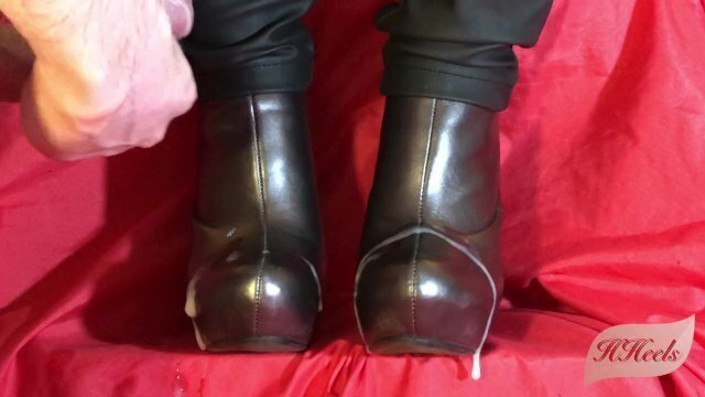 Éjaculer bottines grises