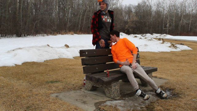 almost caught, sucking public