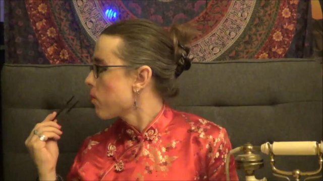 Elegant Transgirl Eating Octopus Alternate Timeline