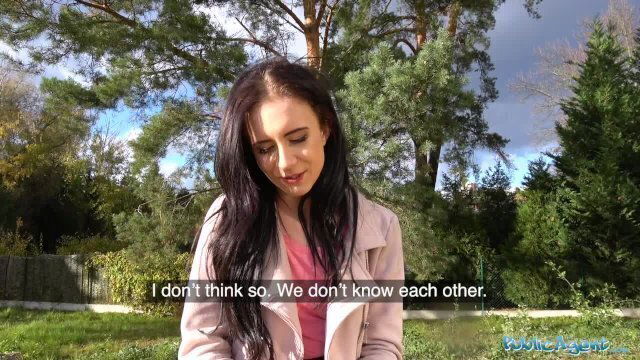 Public Agent Sexy brunette lady fucks sucks make jealous