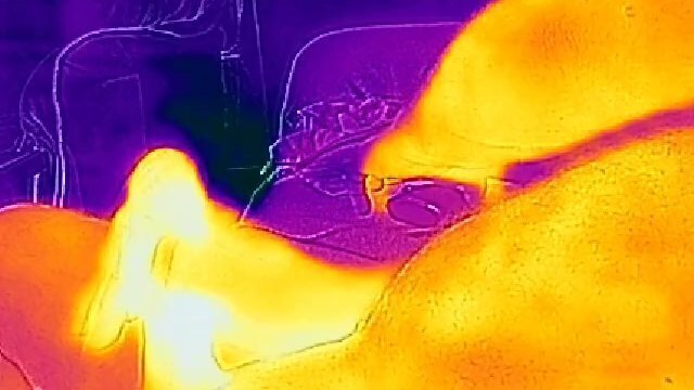 Flir Thermal solo masturbating