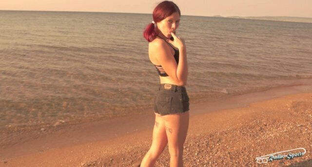 Morning blowjob with cutie on the beach. RadkoSports