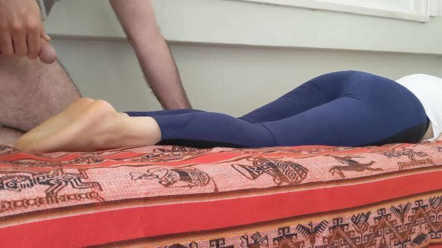 PREVIEW (FOR SALE) Cum and lotion on resting feet