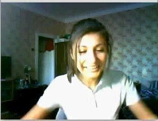 Beautiful russian girl on webcam