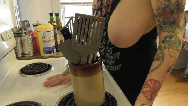 Hanging While Clean Stove