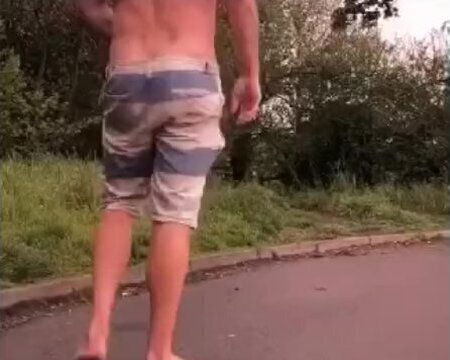 Risky naked public nudity compulation