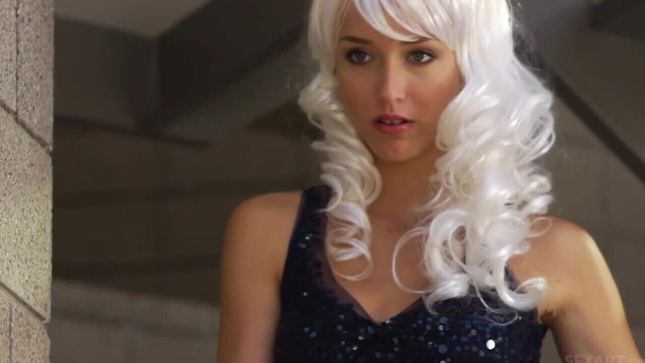 Beautiful blond strips before hardcore love