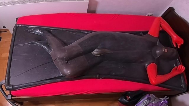 Vacbed Self Bondage Total Session over minutes self bondage