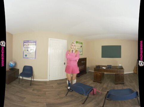 CHLOE TOY'S NAUGHTY PUSSY PROMISES SCHOOLGIRL UNIFORM (VR180