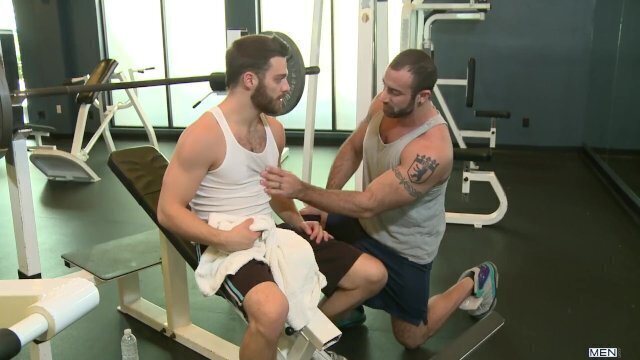 Men.com Hunk gets analized muscular trainer